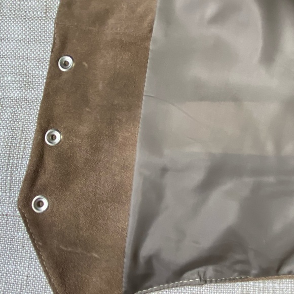 Cosa Nova Vintage Brown Tan Suede Leather Western Rodeo Snap Vest- Sz-XL - Picture 11 of 16
